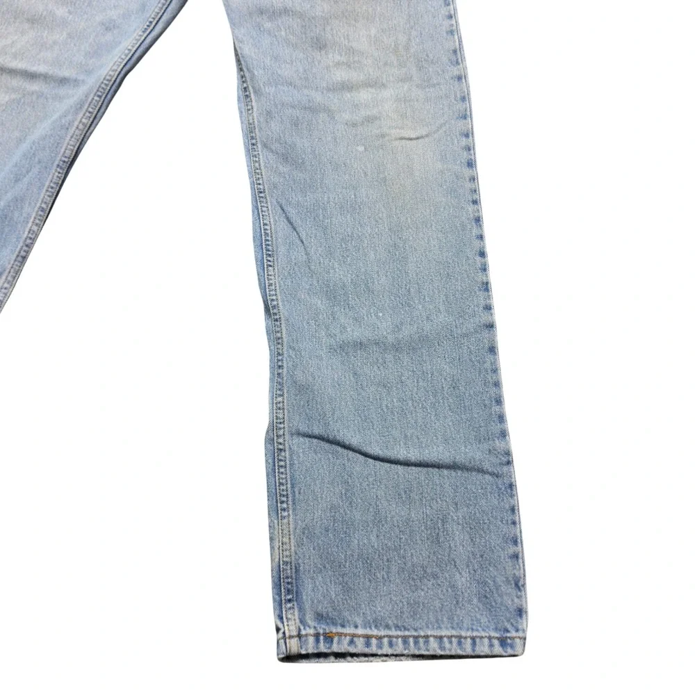 90s Vintage Distressed Straight Leg Jeans Mens 36x34 Blue Levis 505 Light Wash